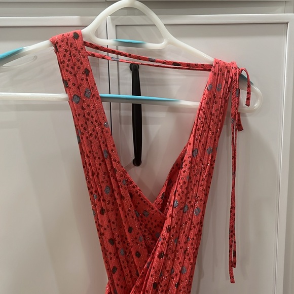 Ulla Johnson Karima Metallic Cutout Maxi Dress in Hibiscus - Picture 3 of 7